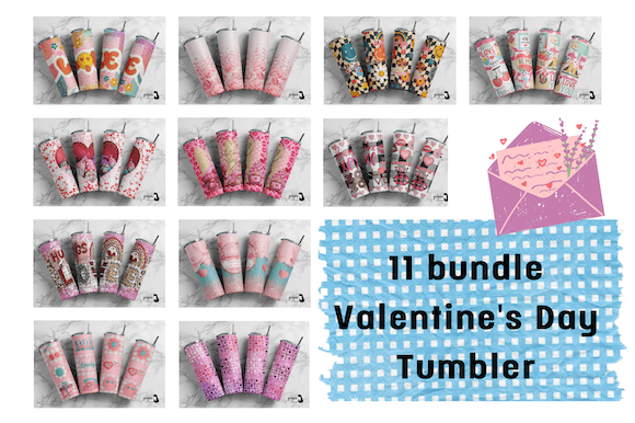 Download 11 Bundle Valentine's Day Tumbler - Day Collection