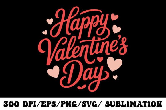 Download Happy Valentine’s Day Typography Design - Day Collection